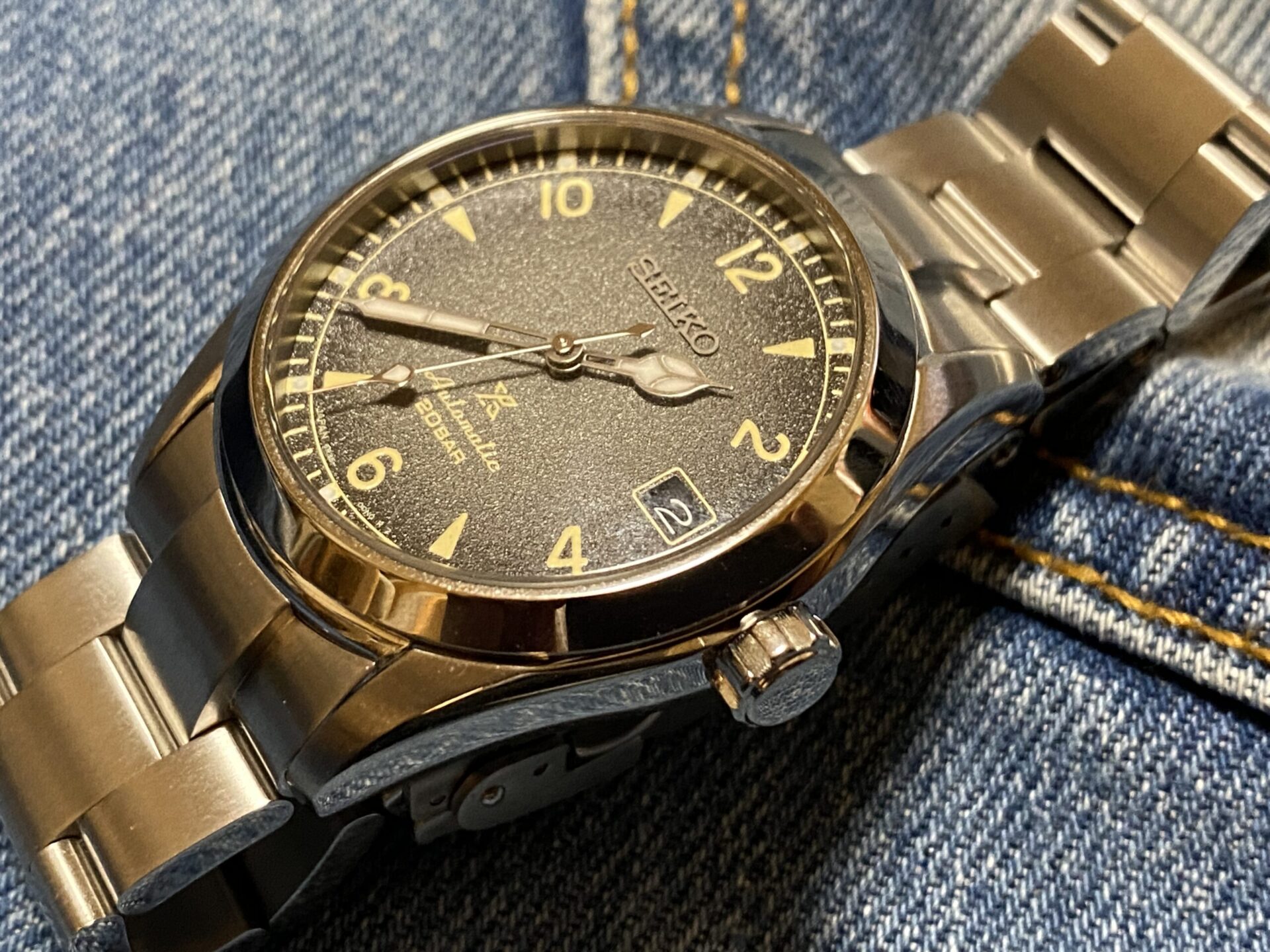 正式的 SEIKO 腕時計 ステンレスベルト２コマ